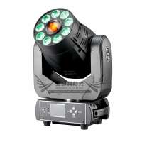 Full Function 75W + 9x12W RGBWA+UV 6in1 Spot Wash led moving head light